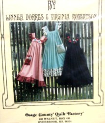 OSAGE QUILTER'S RUFFLED FULL LENGTH APRON LENGTHS '86 PATTERN